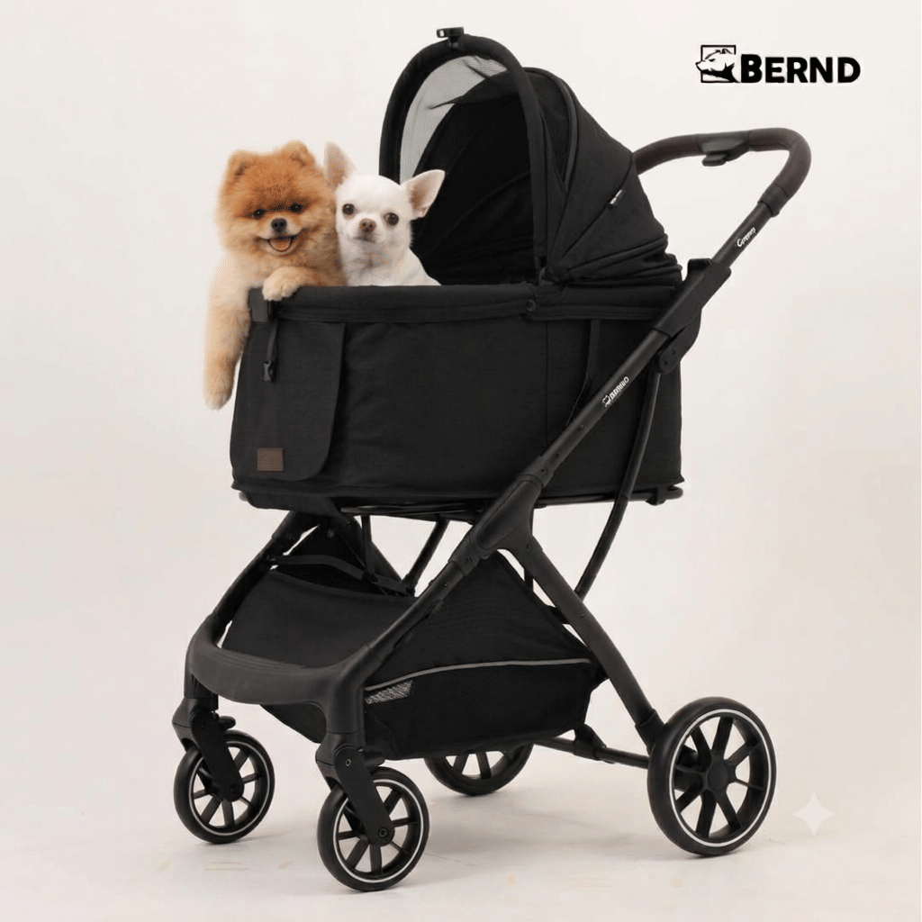 รถเข็นสัตว์เลี้ยง พับอัตโนมัติ BERND GROOVE PET - ONYX BLACK_11