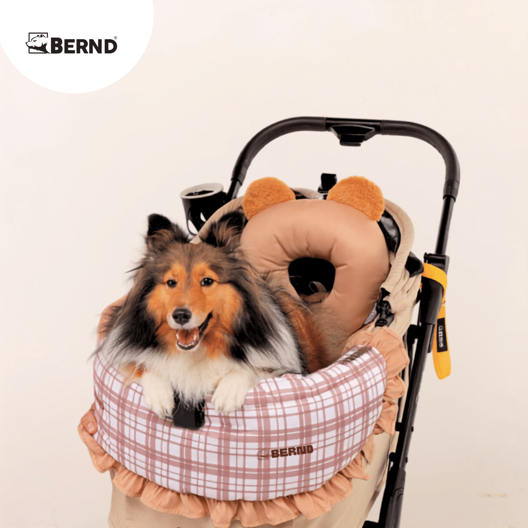 อุปกรณ์เสริมสำหรับรถเข็นสัตว์เลี้ยง BERND FLUFFY PET (XL) MOCHA BROWN_7