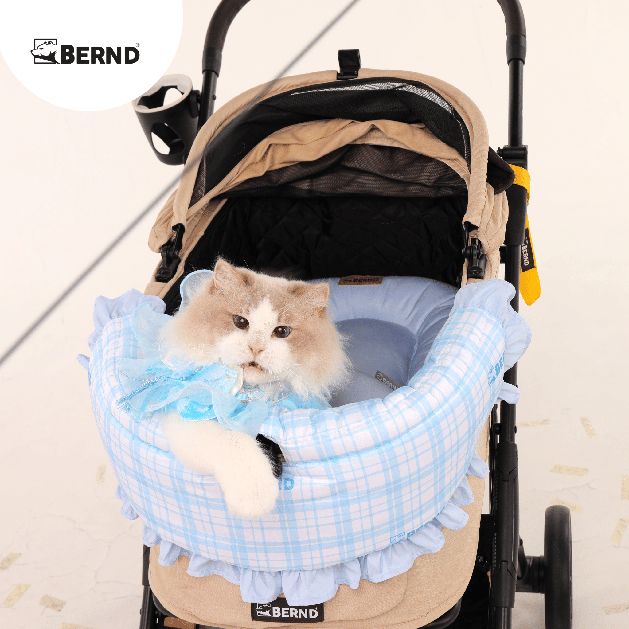 อุปกรณ์เสริมสำหรับรถเข็นสัตว์เลี้ยง BERND FLUFFY PET (STD) BABY BLUE_7