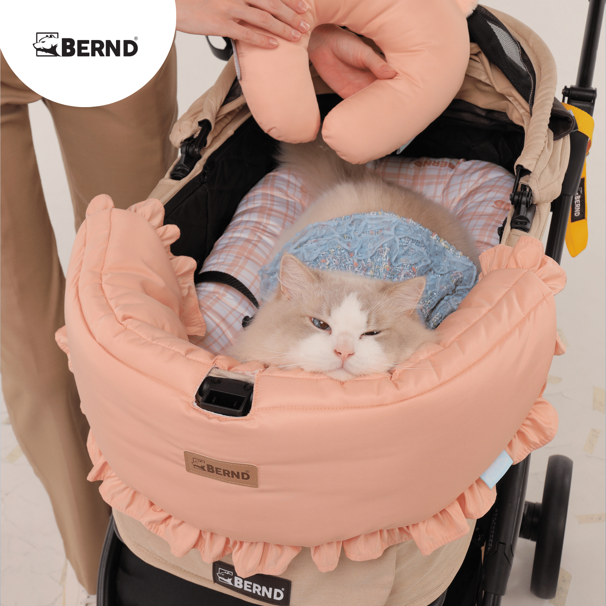 อุปกรณ์เสริมสำหรับรถเข็นสัตว์เลี้ยง BERND FLUFFY PET (STD) MOCHA BROWN_7