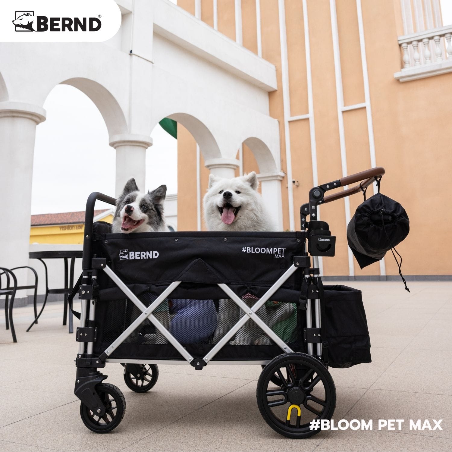 รถเข็นสัตว์เลี้ยง BERND BLOOM PET MAX สีดำ_11