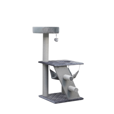 คอนโดแมว Catry รุ่น Cat Tree Classic พร้อมเสาลับเล็บและเปลนอน_0