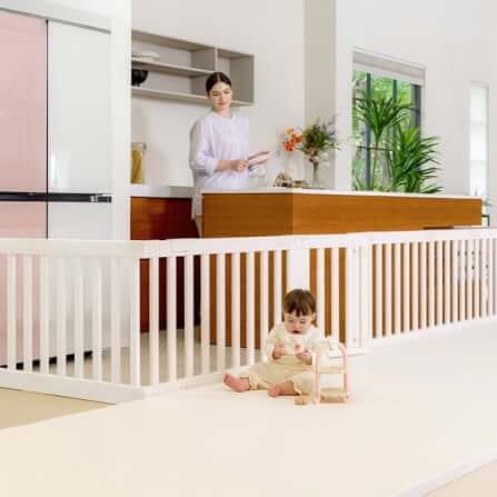 คอกกั้นเด็ก PARKLON DG190W 130X190X65CM_2