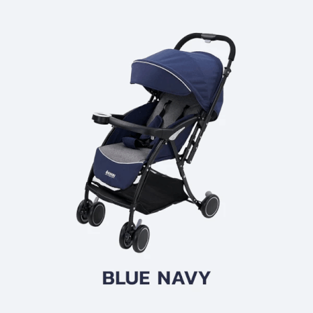 รถเข็นเด็กแบบเข็นได้สองทิศทาง BEBEPLAY รุ่น OCHIBI 180 HYBRID (สีน้ำเงิน)_6