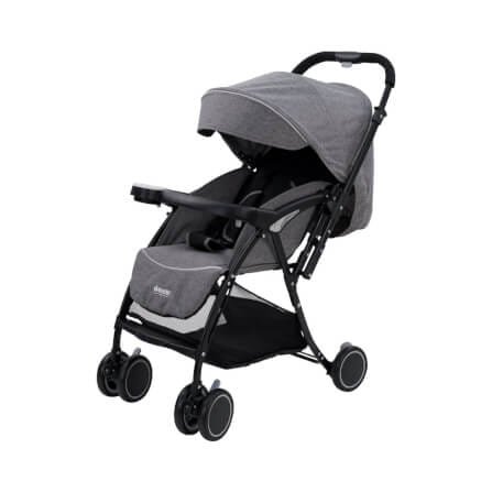 รถเข็นเด็กแบบเข็นได้สองทิศทาง BEBEPLAY รุ่น OCHIBI 180 HYBRID (สีเทา)_0