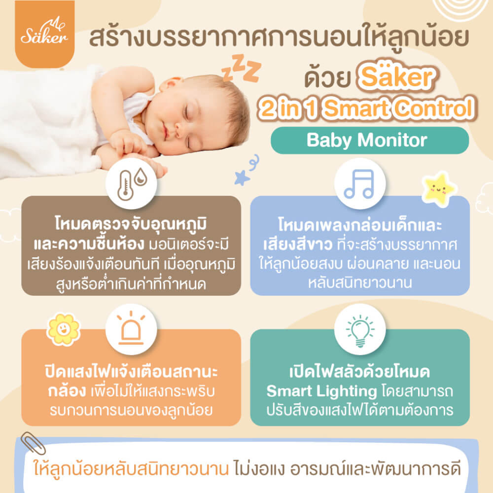 กล้องเบบี้มอนิเตอร์ SAKER - SAKER0191