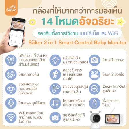 กล้องเบบี้มอนิเตอร์ SAKER - SAKER0191_5