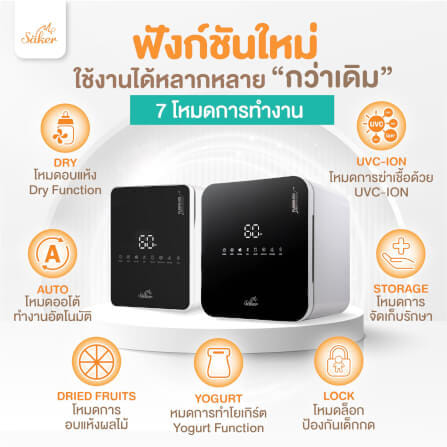 เครื่องฆ่าเชื้อ+อบแห้ง+ลดกลิ่นอับ SAKER XL สีขาว SAKER0186-SN_5