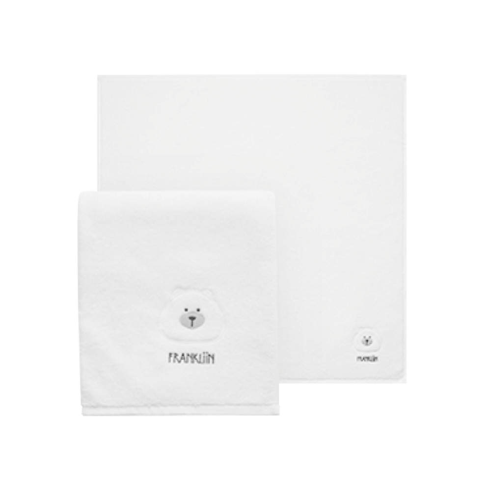 ผ้าเช็ดตัวเด็ก POLED026-WH Basic  