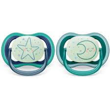จุกหลอกAVENT 6-18M ULTRA AIR NIGHT-SCF376/13