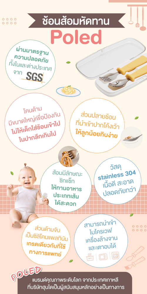 ช้อนส้อมหัดทาน PO-ID-021-LV3-CYE