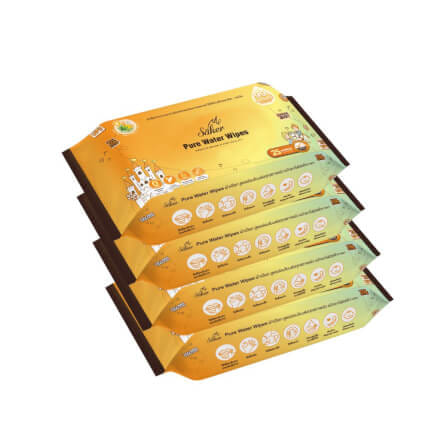 ผ้าเช็ดทำความสะอาดผิว SAKER0144-25s แพ็ค 4ห่อ_0