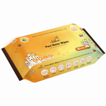 ผ้าเช็ดทำความสะอาดผิว SAKER0144-25s แพ็ค 4ห่อ_8