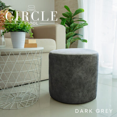 สตูลทรงกลม CCR FURNITURE รุ่น CIRCLE STOOL สีเทาเข้ม (Dark Grey) 40x40ซม._1