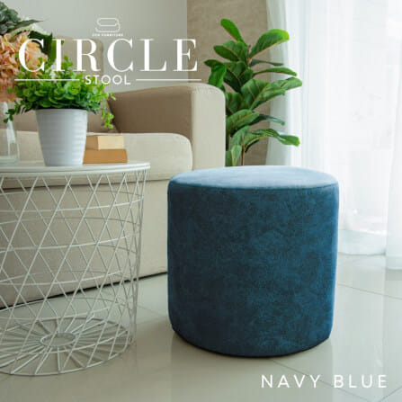 สตูลทรงกลม CCR FURNITURE รุ่น CIRCLE STOOL สีน้ำเงิน (Navy Blue) 40x40ซม._1