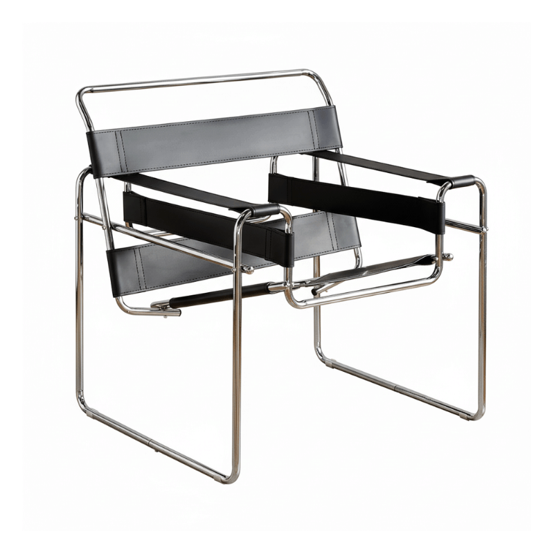 เก้าอี้อเนกประสงค์ RENITA HOME รุ่น KEVIN CHAIR สีดำโครงเหล็ก เบาะหนัง PU