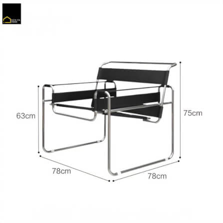 เก้าอี้อเนกประสงค์ RENITA HOME รุ่น KEVIN CHAIR สีดำโครงเหล็ก เบาะหนัง PU_5