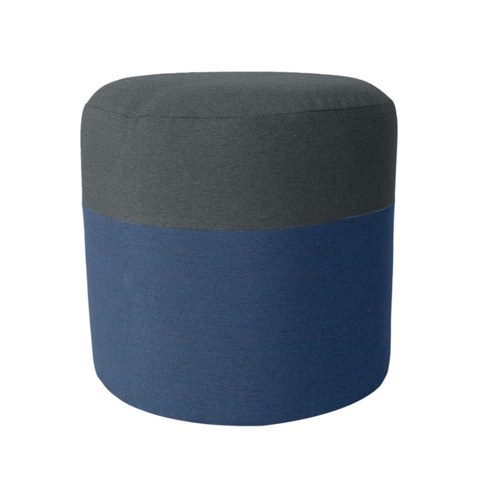 สตูลทรงกลม RENITA HOME รุ่น TWO-TONE STOOL สีเทาเข้ม-น้ำเงิน 40x40ซม._0