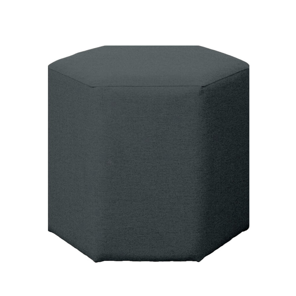 สตูลทรงหกเหลี่ยม RENITA HOME รุ่น HEXii STOOL สีเทาเข้ม 45x40ซม._0