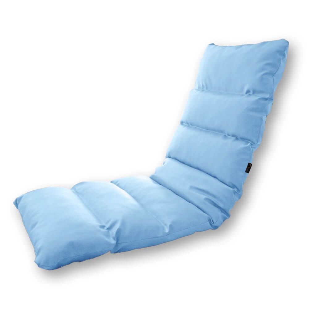 โซฟานั่งพื้นปรับได้ 3 ตำแหน่ง 6 ระดับ RENITA HOME รุ่น RINA PLUS หนัง Premium PU สีฟ้า 50x140ซม._0