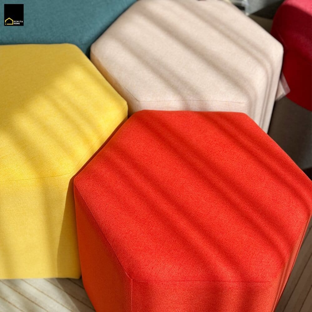 สตูลทรงหกเหลี่ยม RENITA HOME รุ่น HEXii STOOL สีน้ำเงิน 45x40ซม._3