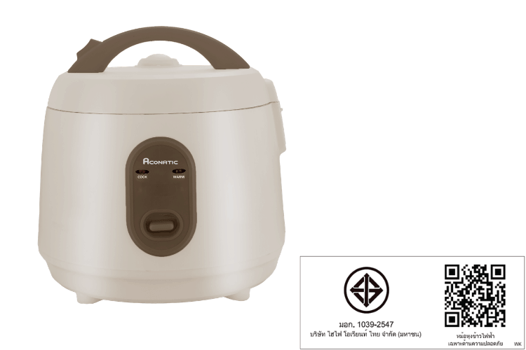 หม้อหุงข้าว MANUAL ACONATIC รุ่น AN-RCC801 ขนาด 0.8 ลิตร_6