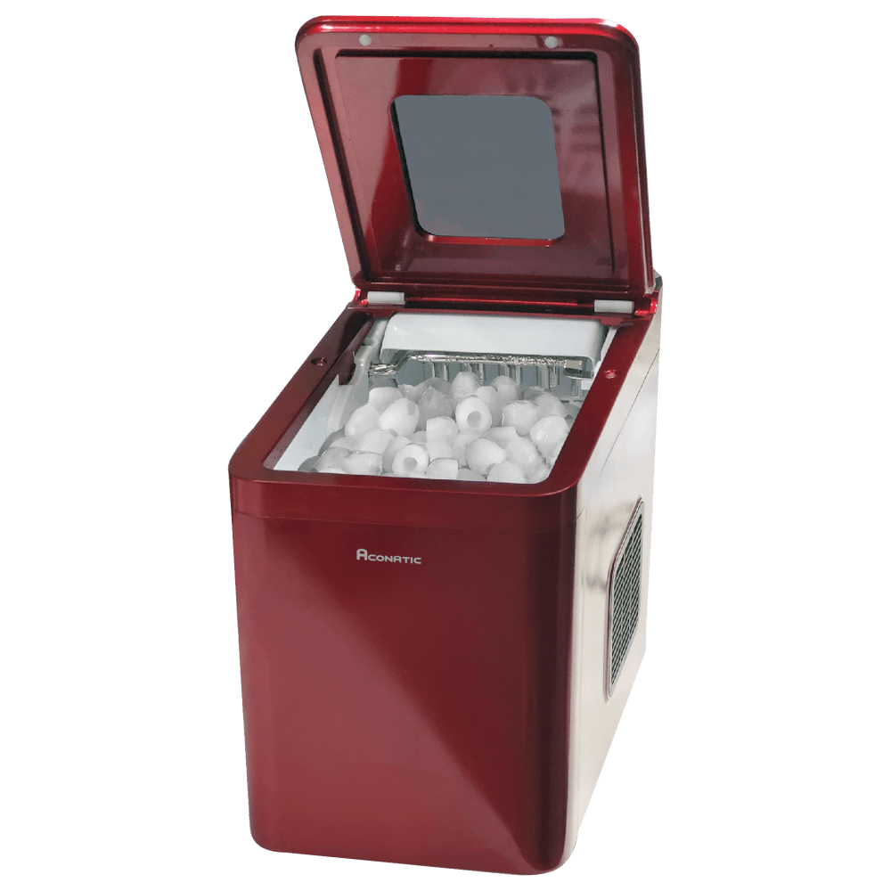 เครื่องทำน้ำแข็งอัตโนมัติ ACONATIC  รุ่น AN-ICM1501 ความจุ 1.5 ลิตร สีแดง_0