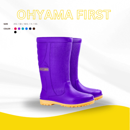 รองเท้าบูทถนอมเท้า OHYAMA รุ่น First สีม่วง เบอร์ 10.5_1