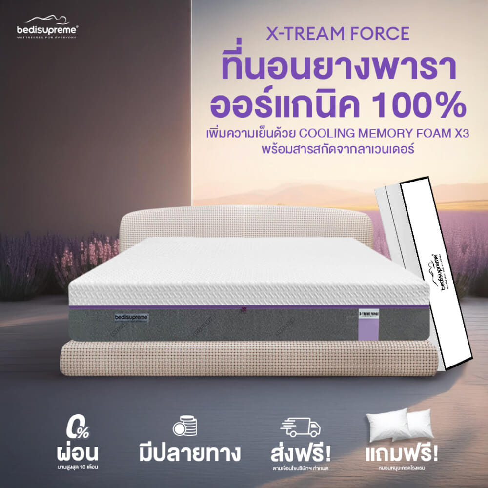 ที่นอน 3.5 ฟุต BEDISUPREME รุ่น XTREME-FORCE หนา 10 นิ้ว