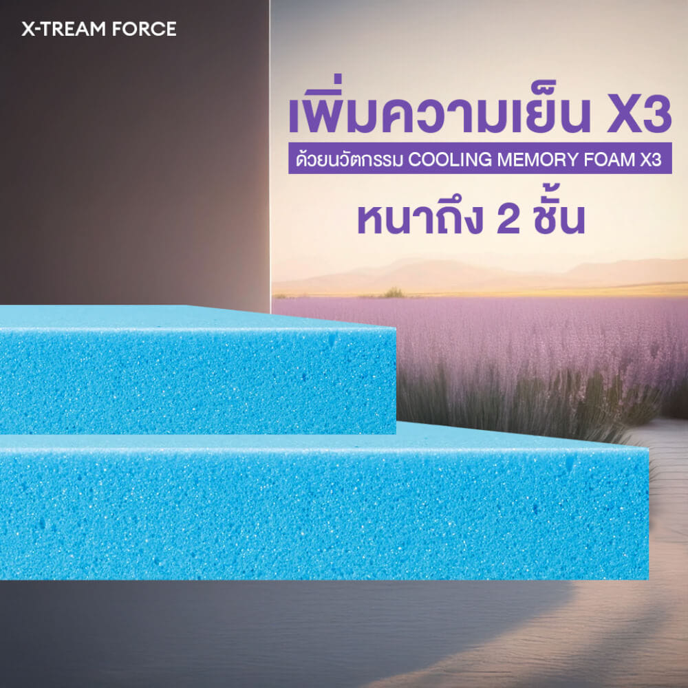 ที่นอน 3.5 ฟุต BEDISUPREME รุ่น XTREME-FORCE หนา 10 นิ้ว
