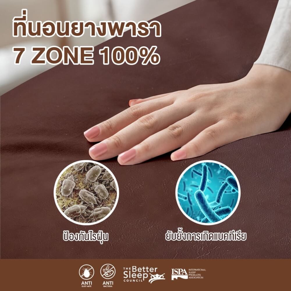 ที่นอน 3.5 ฟุต BEDISUPREME รุ่น RESTA หนา 6 นิ้ว หนังPVC สีน้ำตาล