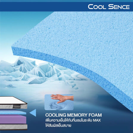 ที่นอน 3 พับ 6 ฟุต BEDISUPREME รุ่น COOL SENCE_2
