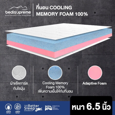ที่นอน 3.5 ฟุต BEDISUPREME รุ่น ICEGIA หนา 6.5 นิ้ว_2