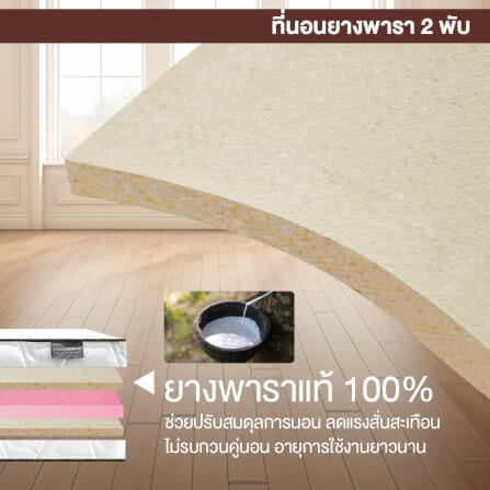 ที่นอนยางพารา พับได้ 3.5 ฟุต BEDIUPREME หนา 8 นิ้ว_3