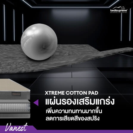 ที่นอน 3 ฟุต BEDISUPREME รุ่น VANEST+ หนา 8 นิ้ว สีน้ำตาล_4