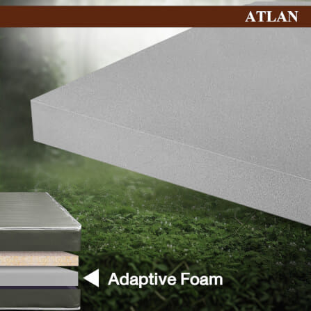 ที่นอน 3.5 ฟุต BEDISUPREME รุ่น ATLAN หนา 6 นิ้ว หนังPVC สีเทา_4