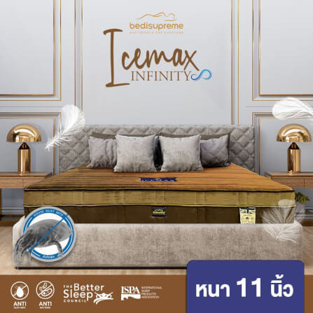 ที่นอนเมมโมรี่โฟมอัลตร้าไฮบริด 6 ฟุต BEDISUPREME รุ่น ICEMAX INFINITY หนา 11 นิ้ว_4