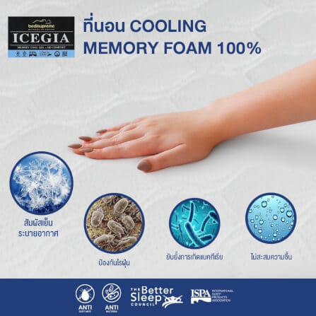 ที่นอน 3.5 ฟุต BEDISUPREME รุ่น ICEGIA หนา 8.5 นิ้ว_6