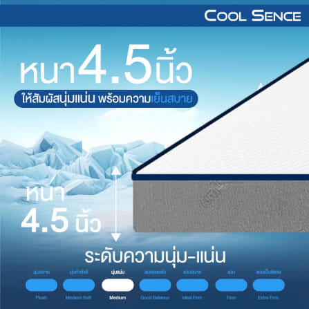 ที่นอน 3 พับ 6 ฟุต BEDISUPREME รุ่น COOL SENCE_7