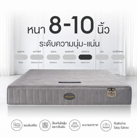ที่นอนยางพารา 7ZONE 3.5 ฟุต BEDISUPREME รุ่น MAXTEX หนา 8 นิ้ว_7