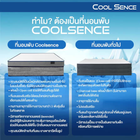 ที่นอน 3 พับ 6 ฟุต BEDISUPREME รุ่น COOL SENCE_8