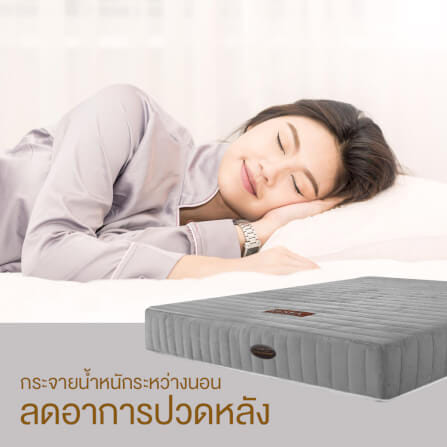ที่นอน 6 ฟุต BEDISUPREME รุ่น RESTA หนา 9 นิ้ว หุ้มผ้า COTTON VELOUR_8