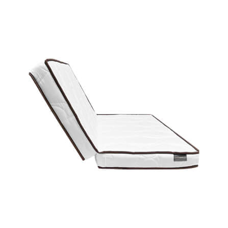 ที่นอนยางPE พับได้ 3 ฟุต BEDIUPREME ผ้าแจ๊คการ์ดสีขาว หนา 8 นิ้ว_9