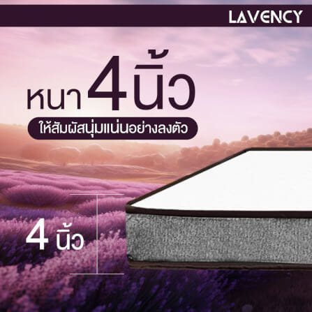 ที่นอน 3 พับ 5 ฟุต BEDISUPREME รุ่น LAVENCY_6