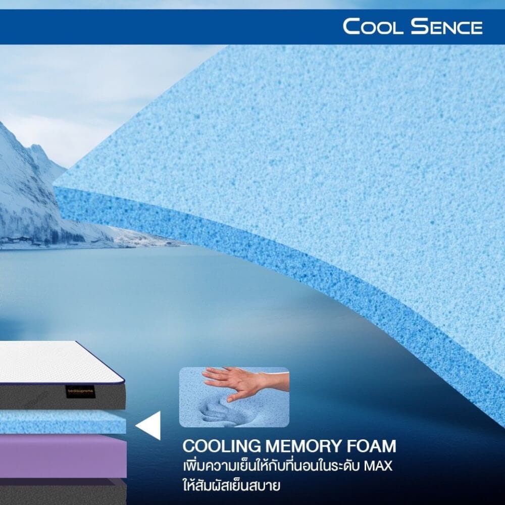 ที่นอน 6 ฟุต BEDISUPREME รุ่น Coolsence หนา 6.5 นิ้ว_4