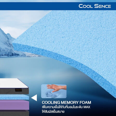 ที่นอน 3.5 ฟุต BEDISUPREME รุ่น Coolsence หนา 9.5 นิ้ว_4