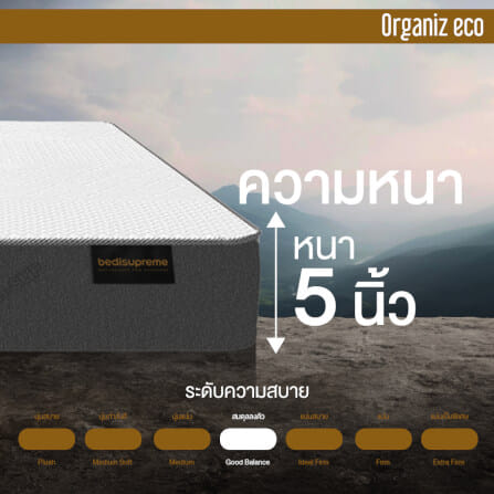 ที่นอน 3.5 ฟุต BEDISUPREME รุ่น ORGANIZ ECO หนา 5 นิ้ว_5
