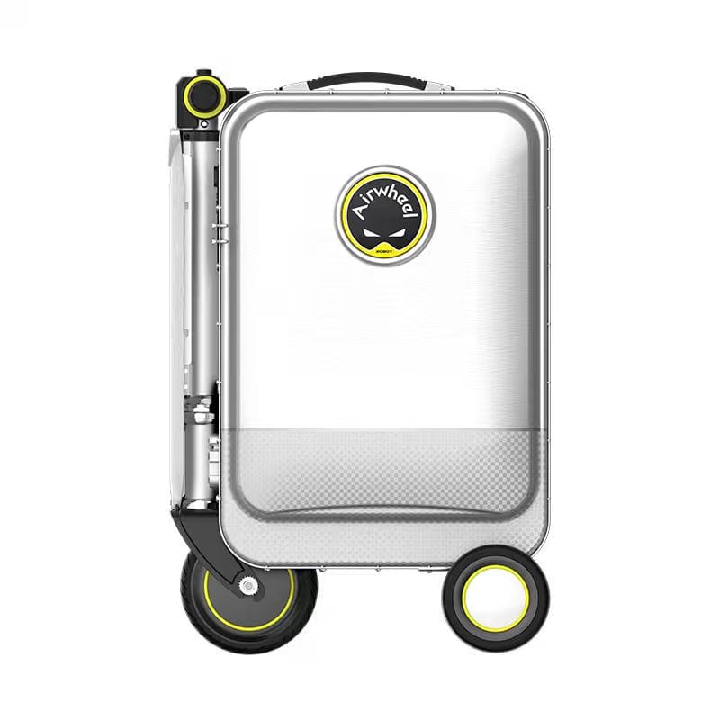 กระเป๋าเดินทางไฟฟ้า นั่งขับได้ AIRWHEEL SE3SL PLUS รองรับ FIND MY - สีเงิน