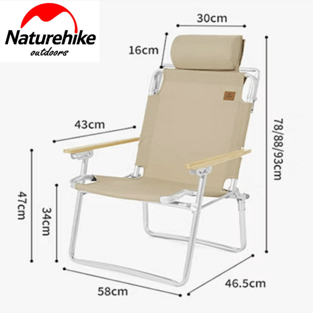 เก้าอี้พับแค้มป์ปิ้งปรับเอนได้ 3 ระดับ Naturehike TY11 Outdoor Adjustable Pillow Chair 