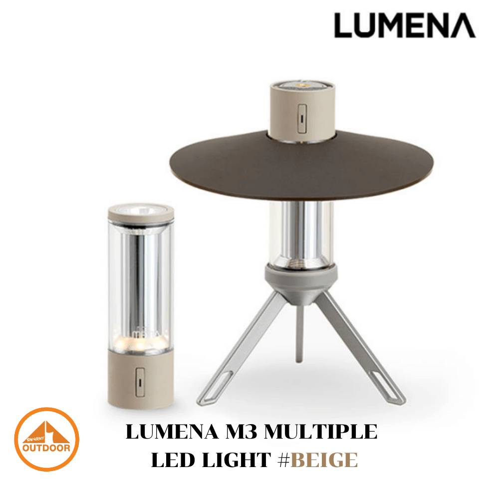 ตะเกียง Lumena M3 Multiple LED Rechargeable Lantern สีเบจ